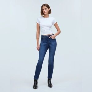 Madewell Women's Straight Leg Jeans - Dark Blue
